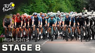 Tour de France 2024 Stage 8  EXTENDED HIGHLIGHTS  762024  Cycling on NBC Sports [upl. by Esorrebma]