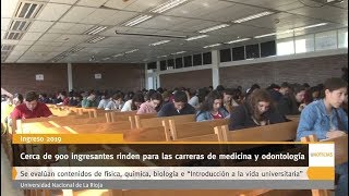 U Noticias  Cerca de 900 ingresantes rinden para las carreras de medicina y odontología [upl. by Danielle]