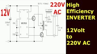 How to make an INVERTER for CCFL  12V  220V AC  IR2153 [upl. by Winnifred]