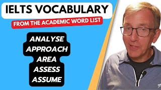 IELTS Vocabulary from the Academic Word List Words 1 to 5 [upl. by Nosyaj342]