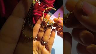 Unique Nose ring making at home  DIY nath ytshortsdiybeginnnerssupportfashion jwellery [upl. by Walker]