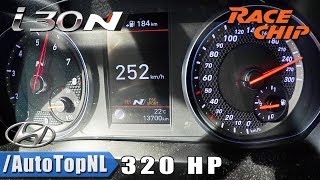 320HP Hyundai i30N RaceChip 0252kmh ACCELERATION amp TOP SPEED by AutoTopNL [upl. by Trevorr]