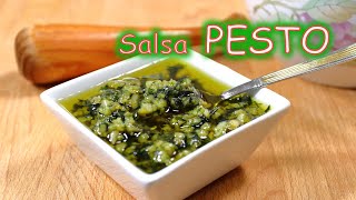 SALSA PESTO receta original [upl. by Vonny583]