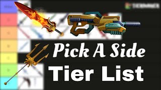 Pick a side tier list 5k10k weapons only [upl. by Hajed]