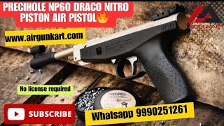 Precihole NP60 Draco Nitro Piston Air Pistol🔥by Airgun kart airsoft airgun [upl. by Chadabe]