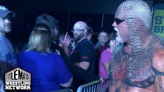 Scott Steiner shoots on a fan in the crowd [upl. by Inaluiak]