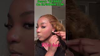 The Secrets To Install ELFIN HAIR 360 Glueless Lace Wig [upl. by Eevets388]