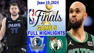 Boston Celtics vs Dallas Mavericks NBA Finals FULL Game 5 Highlights 061524  2024 NBA Finals [upl. by Auehsoj691]