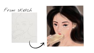 Speed Painting 🖌️  IbispaintX process [upl. by Barrett581]