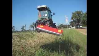 AGRITECHeck und Seitenschlegelmulcher GS40160P Hammerschlegel an Fendt 206  wwwagritecde [upl. by Deva]