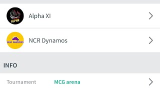 Match highlights Alpha XI vs NCR dynamos MCG arena tournament boxcricket cricket [upl. by Noeht]