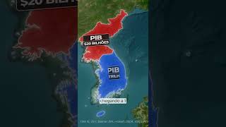 Coreia do Norte vs Coreia do Sul O Abismo Entre Dois Mundos coreiadonorte armasnucleares [upl. by Tdnaltroc]