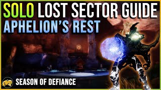 Aphelions Rest  MASTER  LEGEND  Solo Lost Sector Guide  Season of Defiance  Apr 8  Destiny 2 [upl. by Melquist]