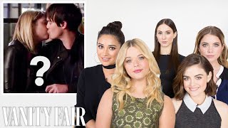 Pretty Little Liars Cast Guesses Who’s Kissing Who on Their Show  Vanity Fair [upl. by Enneite]