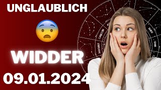 WIDDER ♈️⭐️ DER BESTE TAG ALLER ZEITEN 😱 Horoskop  09Januar 2024 widder tarot [upl. by Ahsinahs]