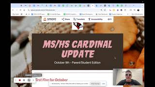 October 9th Necedah MSHS Update [upl. by Neerhtak213]