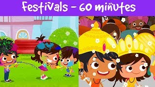 Festivals Of India  Different Types Of Festivals  Kids Festival Compilation Video  Jalebi Street [upl. by Aymer]