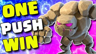 Best Two Golem Decks can we do one Push WIN  Clash Royale [upl. by Jedlicka]