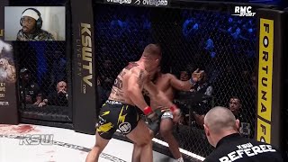 Je Réagis au combat de SALAHDINE PARNASSE VS ADRIAN BARTOSINSKI KSW [upl. by Reich]