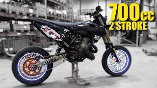 700cc 2 Stroke Supermoto [upl. by Annaeerb936]