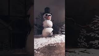 Frosty wants to play ☃️  Coffin dance song cover part 446 snowman horror cursed creepy winter [upl. by Becki]