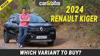 Renault Kiger 2024 Variants Explained Which is the Best Buy [upl. by Avevoneg]