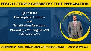 Electrophilic Addition and Substitution Reactions  Reactions of Alkenes and Alkyne  FPSC Chemistry [upl. by Harrow]