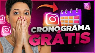 CRONOGRAMA de Postagens Instagram  COPIE E COLE esse Cronograma de Conteúdo Para Instagram [upl. by Serafina162]