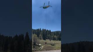 This is video from outside Cloudcroft where crews are trying to fight a wildfire [upl. by Torie338]