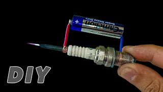 NEW GENIUS INVENTION WITH SPARK PLUG  simple welding machine from spark plug at home easily [upl. by Limaj]