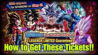 How to Get 100x Summon Tickets 100 Million Users Worldwide Celebration LF [upl. by Appleby]