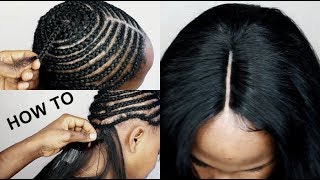 HOW TO DO Full Sew In WEAVE No Leave Out Tutorial Video For BEGINNERS [upl. by Appel]