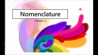 Nomenclature 1 Classifying compounds [upl. by Cairistiona]