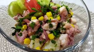 salade de poulpe صلطة القرنيط الاخطبوط [upl. by Emrich]