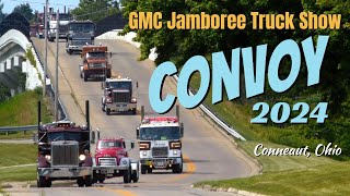 GMC Jamboree Vintage SEMI TRUCK Show CONVOY 2024 [upl. by Aubert]