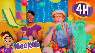 Building the Ultimate Fun Fort with Blippi amp Meekahquot 🏰🛠️🌟 4 HOURS OF MEEKAH [upl. by Elehcar229]