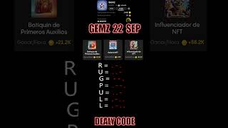 22 September Gemz Daily Combo Cards  Gemz Code Daily [upl. by Ethben]