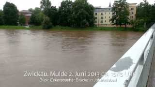 Hochwasser Zwickau 2 Juni 2013 Katastrophenalarm in Raum Zwickau [upl. by Suirrad]