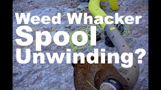 Weed Whacker Spool Unwinding How To Properly Wind Weed Whacker Line [upl. by Ahsiki365]