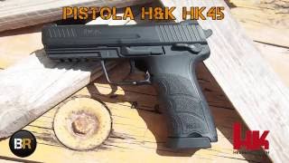 Pistola HampK HK45  45mm  BlackRecon [upl. by Almeria598]