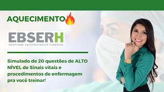 IMPERDÍVEL AULA EBSERH SIMULADO DE SINAIS VITAIS E PROCEDIMENTOS DE ENFERMAGEM  Prof Lídia Rocha [upl. by Nesyrb]