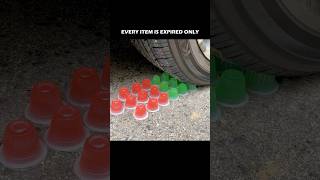 Crushing things with car wheel experiment asmr crushing oddlysatisfying [upl. by Naujuj125]