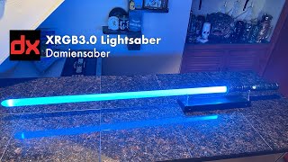 DamienSaber XRGB30 Bluetooth Lightsaber Review  CollectionDX [upl. by Yemirej]