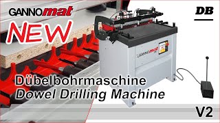 GANNOMAT DB 21  Dübelbohrmaschine  Multi Boring and Dowel Drilling Machine [upl. by Lamp207]