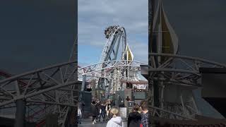 Yes or no is this an inversion  Icon Blackpool Pleasure Beach  Mack Rides Multilaunch Coaster [upl. by Latrell80]