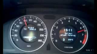 Volvo V70 25T 210 HP 0140 kmh acceleration [upl. by Asyal355]