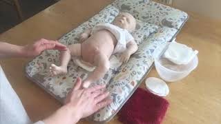 How to change nappy of a newborn girl [upl. by Mathilda]