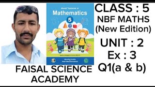 Class 5 Unit 2 Ex 3 Q1aampb  HCF by Prime factorization method  faisal science academy [upl. by Enitsirt741]