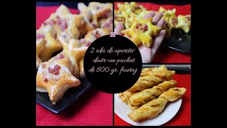 APERITIVE DIN ALUAT FOIETAJ  PUFF PASTRY APPETIZERS [upl. by Etnuahs]