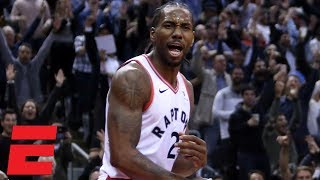 Kawhi Leonard puts on a show as Raptors win battle vs Celtics  NBA Highlights [upl. by Enylekcaj]